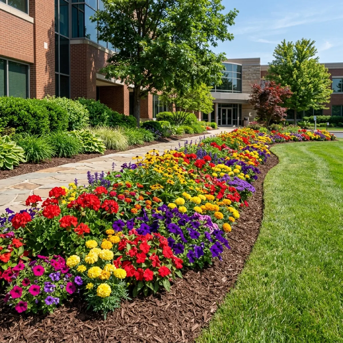 Seasonal color landscape enhancement